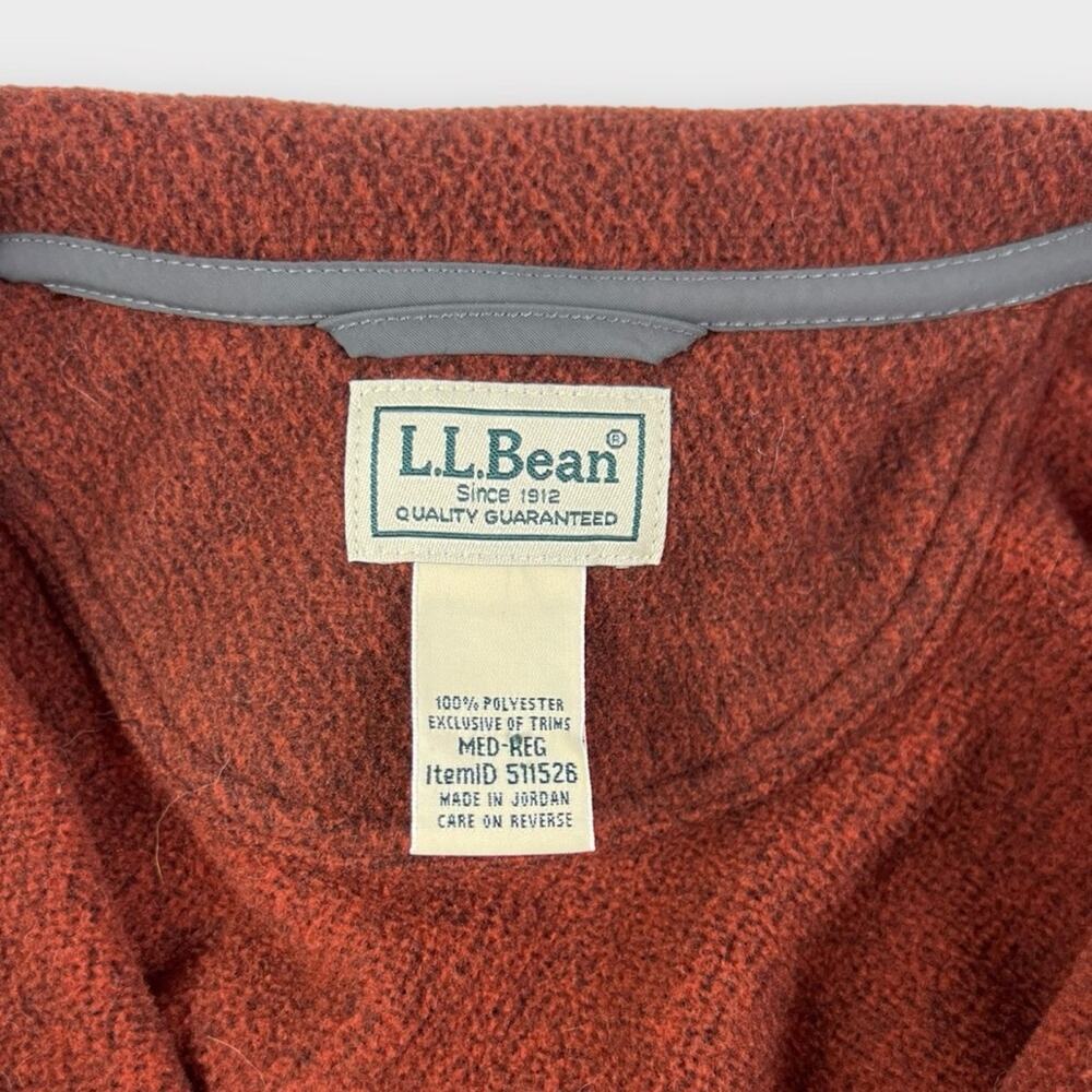 L.L. Bean Allagash Fleece Henley Pullover Size Medium - Picture 3 of 5